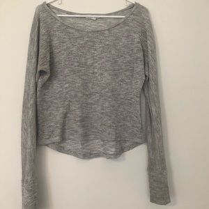 Gray Aeropostale Crop Sweater